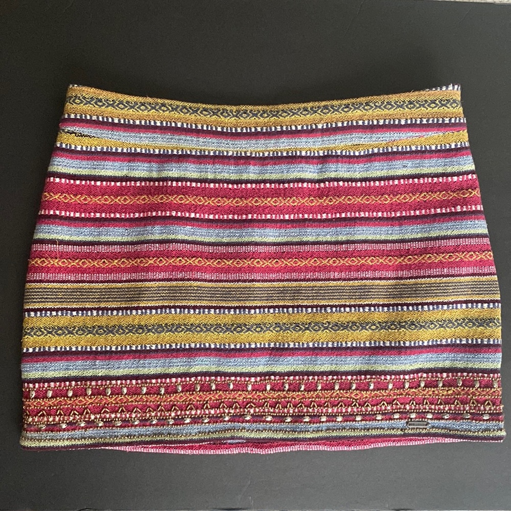 New Hollister Beaded Striped Mini Skirt Size 1